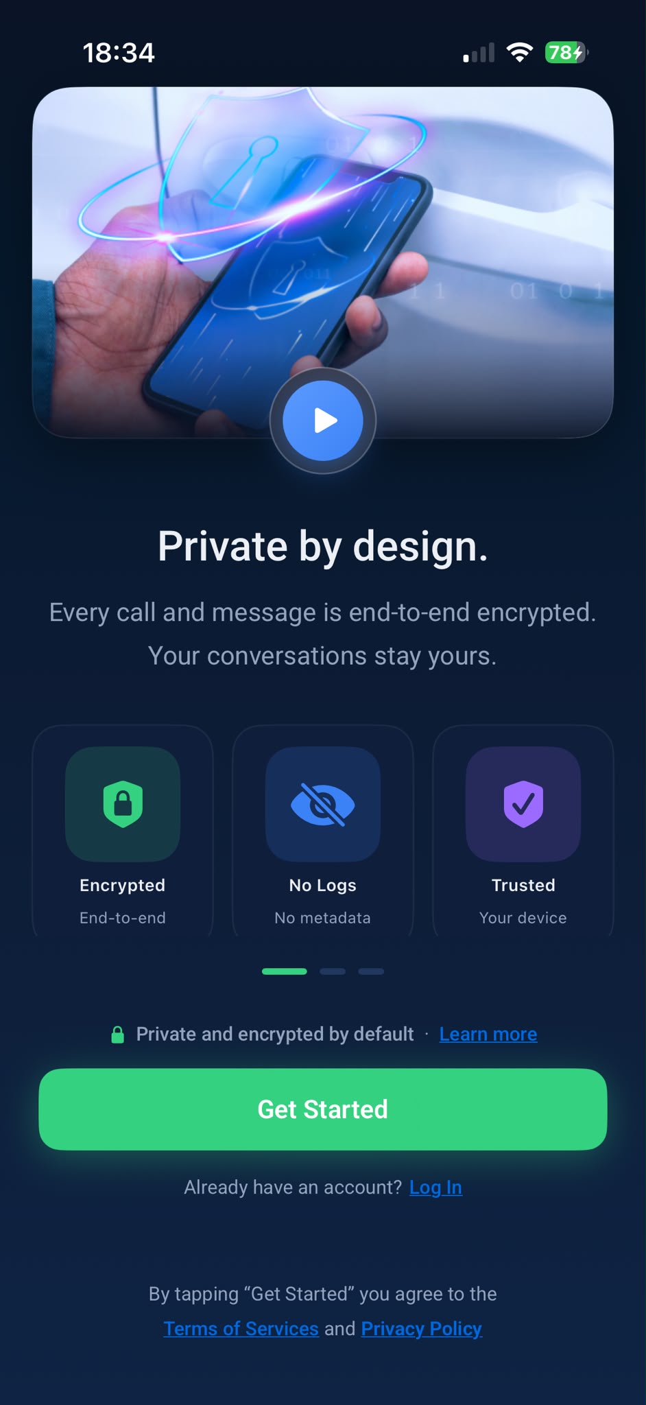 App screen 1